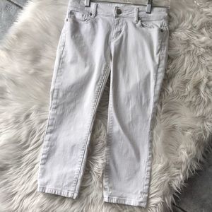 Loft Modern Crop in White Size 25/0P